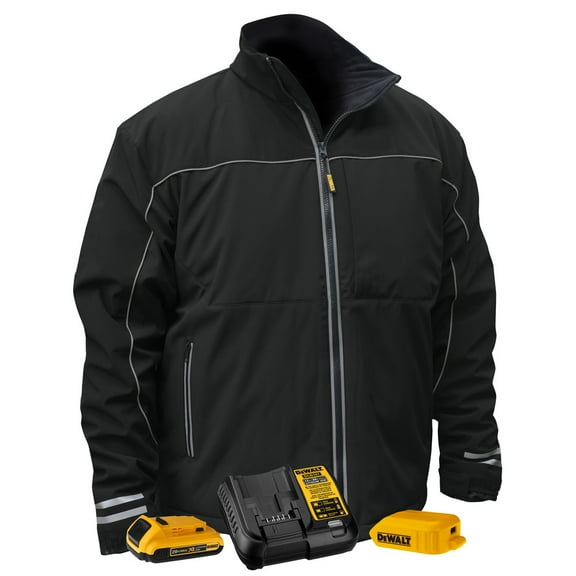 20V MAX Lithium-Ion Lightweight Soft-Shell Heated Jacket Kit - Medium, Black (2 Ah)