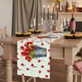 thumbnail image 2 of Table Runners 90 Inches Long Dress Scarves, Red Tulip Flowers Farmhouse Coffee/Dining/Kitchen Table Runner for Living Room, Spring Floral Vintage Drum Country Blue 13x90 Inch, 2 of 9