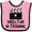 Pink and Black, variant on Inktastic Director in Training Boys or Girls Baby Bib