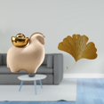 thumbnail image 2 of Estatua De Ginkgo En Miniatura, Decoración De Mesa, Decoración Creativa Para El Hogar, Figurita Fengshui De Hierro Forjado, Hojas, Escultura Abstracta Montada En La Pared Para Patio, Oficina,, 2 of 8
