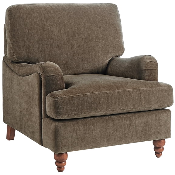 Comfort Pointe Clarendon Arm Chair - Heathered Cocoa Polyester
