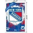 thumbnail image 3 of NHL New York Rangers - Maximalist Logo 23 Wall Poster, 22.375" x 34" Framed, 3 of 5