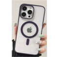 thumbnail image 3 of For Samsung Galaxy S24 Ultra 5G Hybrid Clear Transparent Colors Edge Bumper with Magsafe Compatible, Ultra Slim Hard PC Phone Case Cover by Xpression - Purple, 3 of 9