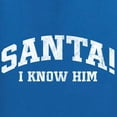 thumbnail image 6 of Wild Bobby Vintage Movie Quote Santa! I Know Him Women Racerback Tank Top, Royal, Medium, 6 of 6