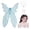 Blue, variant on Fairy Wings for Adults, Fairy Costume Set with Rhinestone Head Chain and Face Gems for Party, Cosplay, Halloween