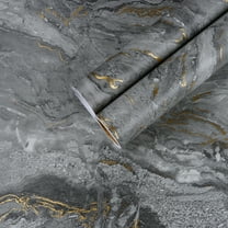 CHIHUT 17.7"x100" Matte Grey Marble Peel and Stick Wallpaper Marble Contact Paper Self Adhesive Marble Wallpaper for Bedroom Walls Removable Contact Paper for Countertops Liners Cabinets Bathroom