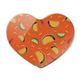 thumbnail image 1 of Delicious Taco Fiesta Pattern with Chili and Lime Heart Acrylic Fridge Refrigerator Magnet, 1 of 4