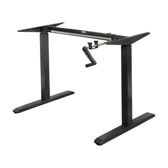 Canary ABC256BK Modern Height Adjustable Crank Desk - Black