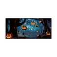 thumbnail image 2 of DAMAI Halloween Garage Door Decorations,13x5.9ft Creepy Cemetery Skeleton Dance Backdrop Halloween Garage Door Banner Cover Horror Night Forest Graveyard Background Spooky Party Decor, 2 of 6