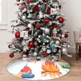 thumbnail image 5 of Yiaed Gnome Camping Print Christmas Tree Skirt , Tree SkirtsTree Mat for Christmas Winter Holiday Indoor Decorations-36", 5 of 7