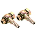 thumbnail image 1 of Unique Bargains 8mm Barb M12x1.25 Male Thread Hose Pipe Fitting Elbow Carbon Steel Adapter 2 Pack, 1 of 5