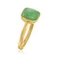 thumbnail image 2 of Ross-Simons Bezel-Set Jade Ring in 18kt Gold Over Sterling, Women's, Adult, 2 of 5