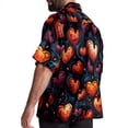 thumbnail image 3 of Love Men's Short Sleeve Button Down Spread Collar Beach Shirts, 3 of 6