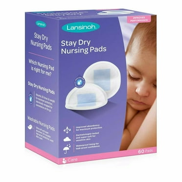 Lansinoh Stay Dry Nursing Pad Day & Night Superior Absorbency, 60 ct, 2 Pack