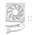 thumbnail image 2 of Computer Cooling Fan, Low Noise 4pin Power Connector Chassis Cooling Fan ARGB PWM  for CPU Water Cooler Positive Fan Blade, Black,Positive Fan Blade, White,Reverse Fan Blade,, 2 of 7