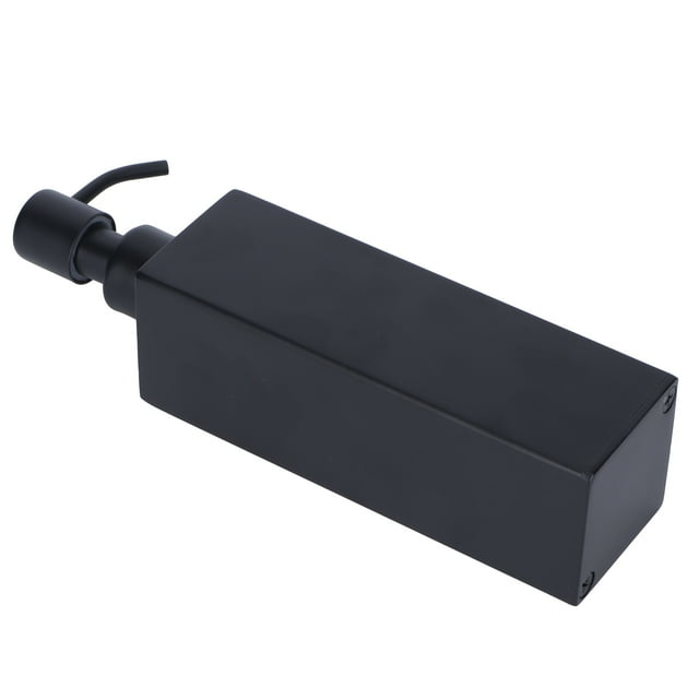 200ml Square Shower Bottle 304 Stainless Steel Shampoo Hand Soap Dispenser Black