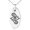 Silver, variant on Stainless Steel Illusionism Magic Rune Engraved Small Oval Charm Pendant Necklace