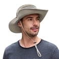 thumbnail image 6 of Zando Sun Hat for Men Women Wide Brim Fishing Hats Packable Bucket Hat for Summer Climbing Outdoor Activies Beige, 6 of 6