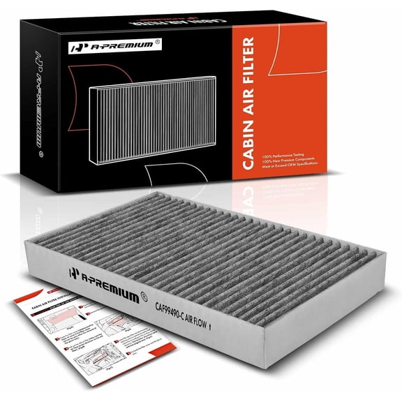 A-Premium Cabin Air Filter with Activated Carbon Compatible with Tesla S 2012 2013 2014 2015 2016, Replace# 103512500A