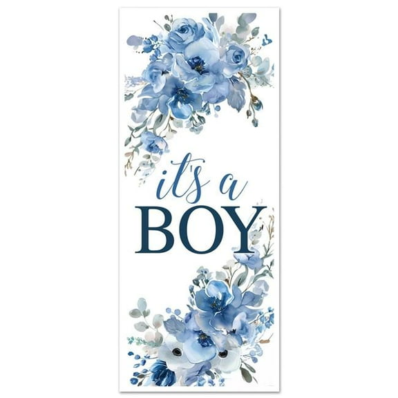 Beistle 56455 6 x 30 in. Its A Boy Door Cover - Pack of 12