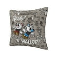 thumbnail image 2 of The Cuphead Show Throw Pillow Cover Decoration Pillow Case Cushion Home Decor for Home Sofa Couch 12"x12", 2 of 7