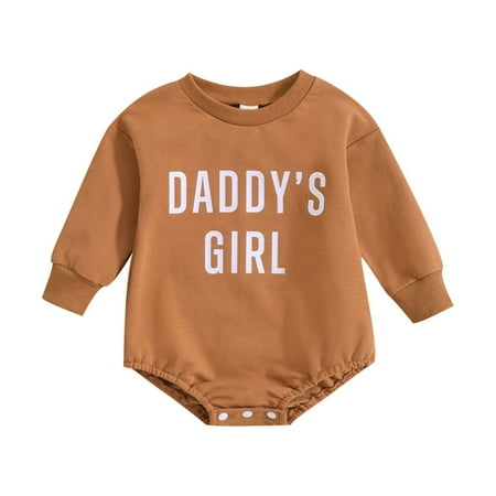 

WIQUOKETT Baby Toddler Boys Girls Long Sleeve Letter Prints Rompers Jumpsuits Kids Clothes