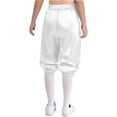 thumbnail image 2 of Yhong Childrens Medieval Capri Pants Solid Color Trousers Stage Performance Outfits Ivory 14, 2 of 5