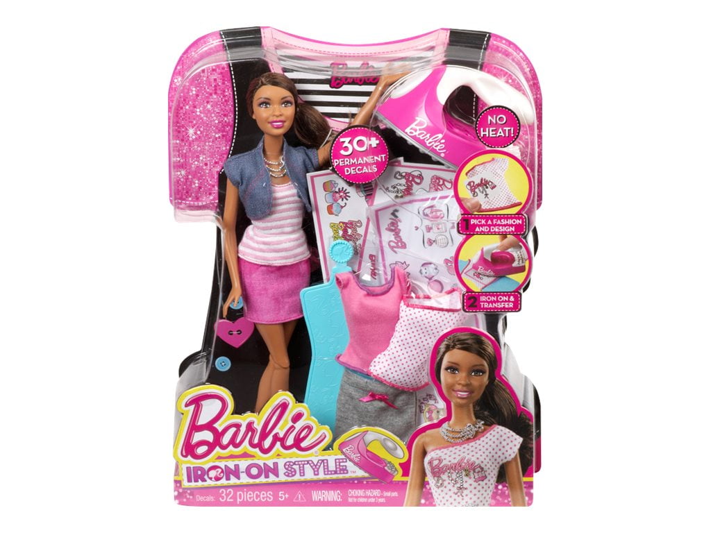 Barbie Iron-On Style - Barbie Iron-On Style African-American Doll - Walmart.com