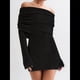 thumbnail image 4 of Vestido Elegante Tipo Suéter de con Hombros Descubiertos para Mujer, Ajustado, de Larga y Crochet Negro S, 4 of 9