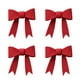 thumbnail image 2 of Decoración navideña con acentos festivos | Adorno de mesa navideño de 5 x 5 x 2 cm, tela verde, rojo y marrón | Decoración de temporada reutilizable para fiestas, reuniones, hogar, oficina y, 2 of 6