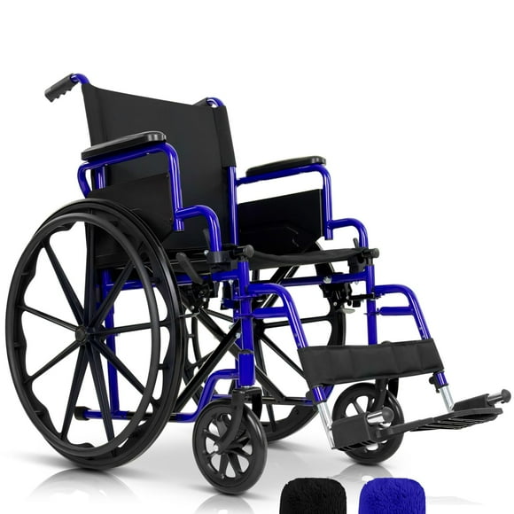 Silla de ruedas plegable Vive Mobility para adultos - Silla de ruedas portátil para personas mayores - Silla plegable con ruedas para viajes, todoterreno - Para personas mayores y discapacitadas, sopo