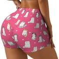 thumbnail image 2 of Cute Cat Workout Shorts For Women Scrunch Butt Lifting Yoga Gym Seamless Booty Biker Shorts Medium, 2 of 9