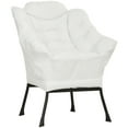 thumbnail image 1 of HOMCOM Fauteuil d'Appoint Moderne, Fauteuil en Lin avec Poches Latérales, Blanc Crème, 1 of 10