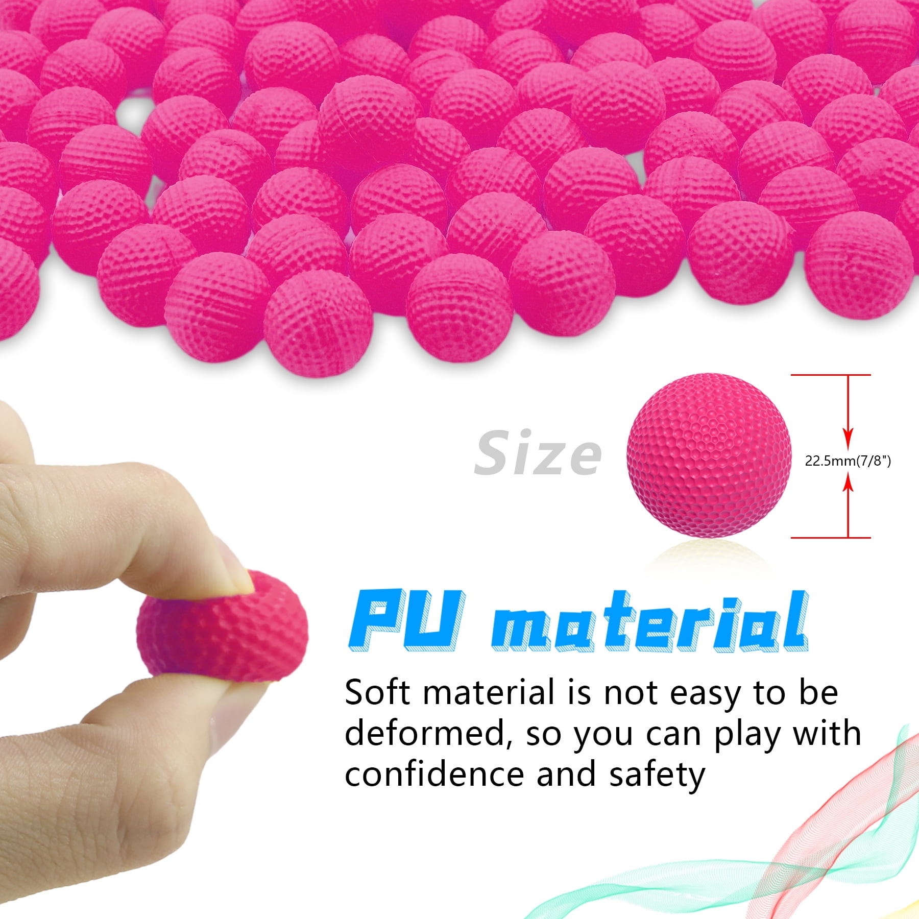 BOROLA 50 Round Refill Pack Compatible for Nerf Rival Blasters(Pink)