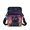 Black Cat Floral Design, variant on FUIALDOLG Stretch Polyester satchel pouch Lightweight Zipper Crossbody Purse for Travel, Black Cat Floral Design Crossbody Bag
