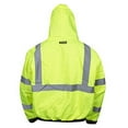 thumbnail image 4 of 10-Pack of Cordova J221-L Reptyle Type R, Class III, Lime Bomber Jacket, PU Coated Polyester Shell, Attached Quilted Lining, Concealed/Attached Hood, Large, 4 of 5