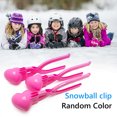 thumbnail image 3 of Snowball Maker ABS Clip al aire libre invierno nieve arena molde herramienta (rosa) Likrtyny juguetes de los niños, 3 of 9
