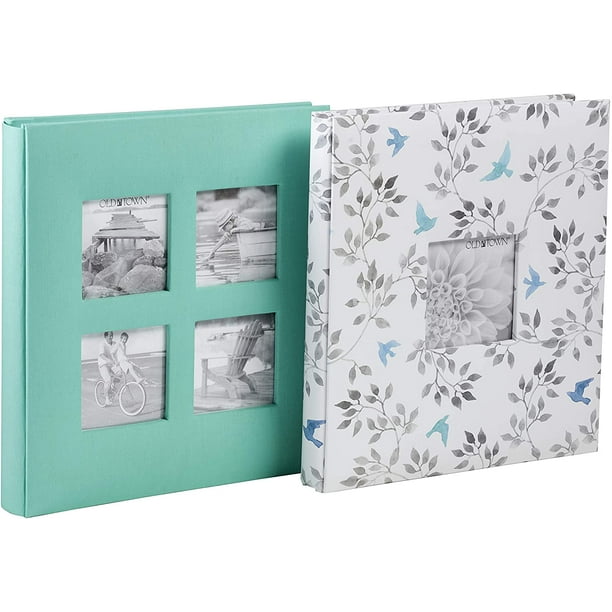 Old Town Fabric & Paper Photo Albums, 2Pack, Holds 400 4x6 Photos Each