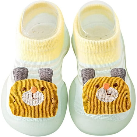 

QWZNDZGR Outdoor Shoes Socks Infants Breathable Elastic Socks Shoes Rubber Sole Non-Skid Indoor/Outdoor Slipper