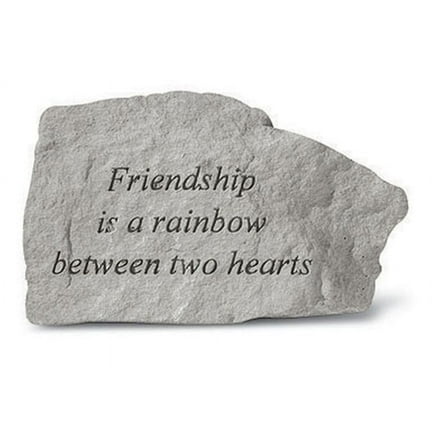 Friendship Is A Rainbow Between... Memorial Garden Stone