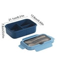 thumbnail image 3 of Insulated And Sealed Portable Compartmented Lunch Box, Microwave Safe Food Container For Students Office Workers Travel Meal Prep Storage Organizer For School And Daily Use, 3 of 6