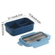 thumbnail image 3 of Lonchera térmica, contenedor bento con compartimentos herméticos con capacidad de 1200 ml y plástico sin BPA, apto para microondas y lavavajillas para una limpieza fácil, para estudiantes,, 3 of 9