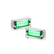thumbnail image 1 of 6 Plafones 12 Led Lateral Rectangular Fija Estrobo 12-24v Malubero Verde, 1 of 2
