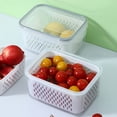 thumbnail image 5 of 2-Piece Produce Saver Containers for Fridge with Lids, Removable Colanders for Fruits, Vegetables, Berries, and Meat to Stay Fresh Longer, 5 of 10