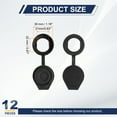 thumbnail image 2 of Door Lock Dust Cover Panel Cam Lock Dust Cover Plastic Waterproof Caps for Cam Lock Switch Cabinet Power Cabinet Control 21mm, 2 of 7