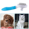 thumbnail image 7 of Pet Grooming Brush, Self Cleaning Slicker Brushes for Dogs Cats Pet Brush Tool Gently Removes Loose Undercoat, Mats Tangled Hair Massage-Self (Blue), 7 of 7
