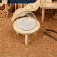 thumbnail image 4 of Productos de jardinería para hámsteres Wojinsi Bear, inodoro con bola de cristal para baño, muebles de interior, escalera de madera maciza, refugio, 4 of 5