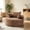 Brown, variant on AUU 55" Corduroy Single Sofa Bed, No Assembly Required, Fluffy Modern Sleeper Chair for Living Room Bedroom Lounge Media Room