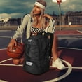 thumbnail image 3 of WOLT Basketball Backpack for Man with Ventilated Shoe & Ball Compartments, 34L Basketball Bag Black, 3 of 8