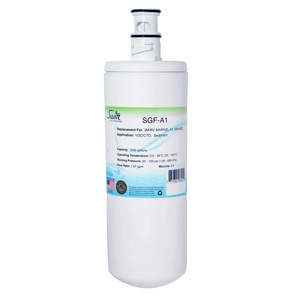 Swift Green Filters SGF-A1 Replacement Water Filter for 3M/RV Marine A1, 5610429(1 Pack)